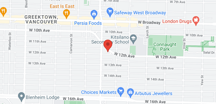 map of 2755 W 12TH AVENUE